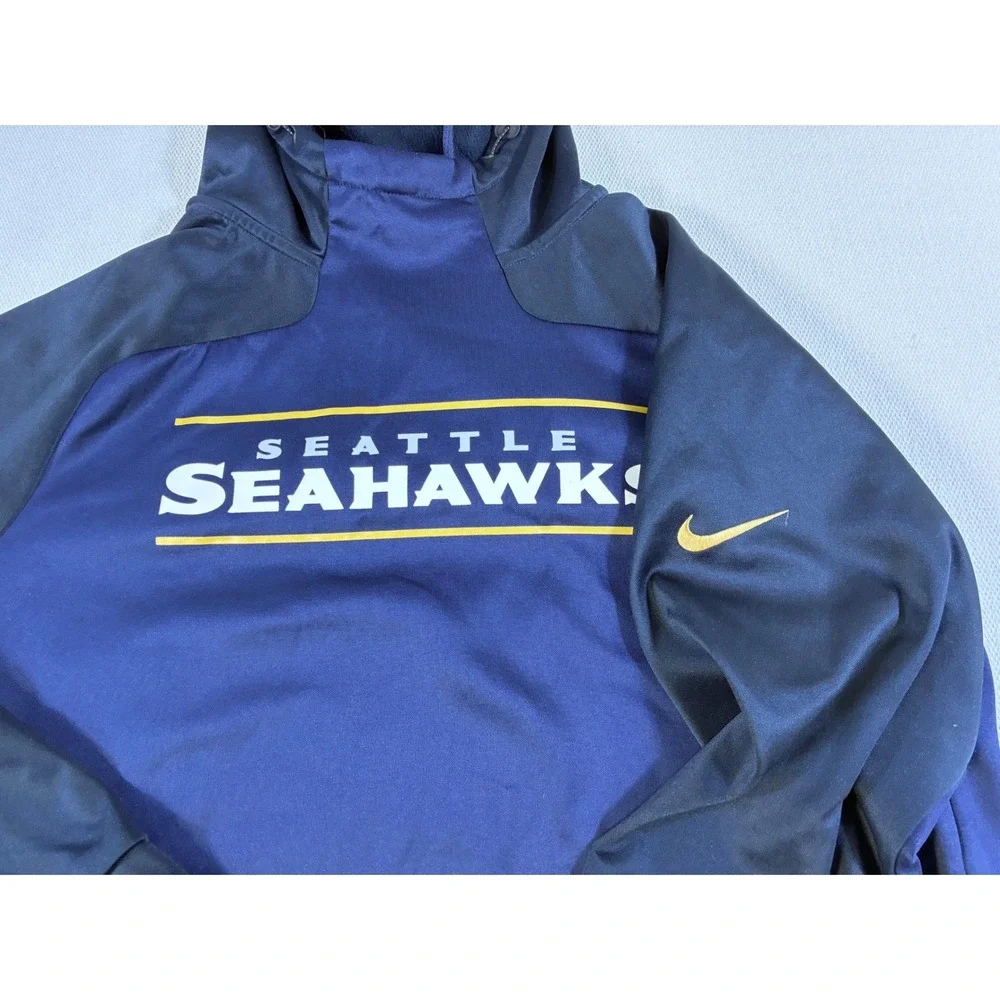 Nike NFL Seattle Seahawks Therma-FIT On Field Apparel‎ Hoodie Men's Large